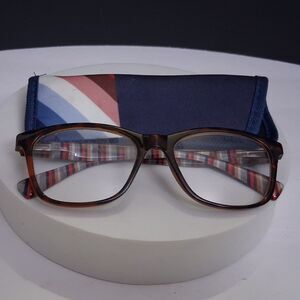 EV1 from Ellen DeGeneres Sawyer Tortoise +1.25 Reading Glasses with Case